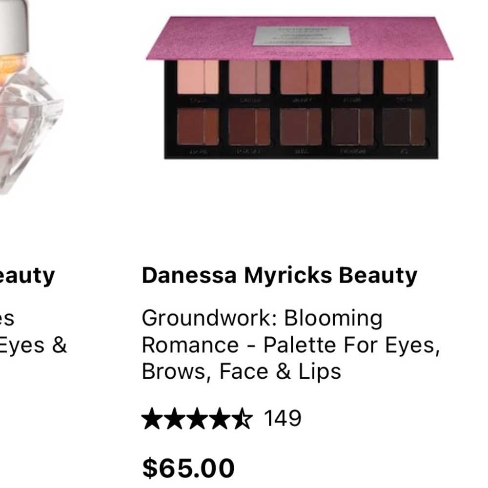 COPY - Danessa Myricks Beauty Metallic Pink Palette